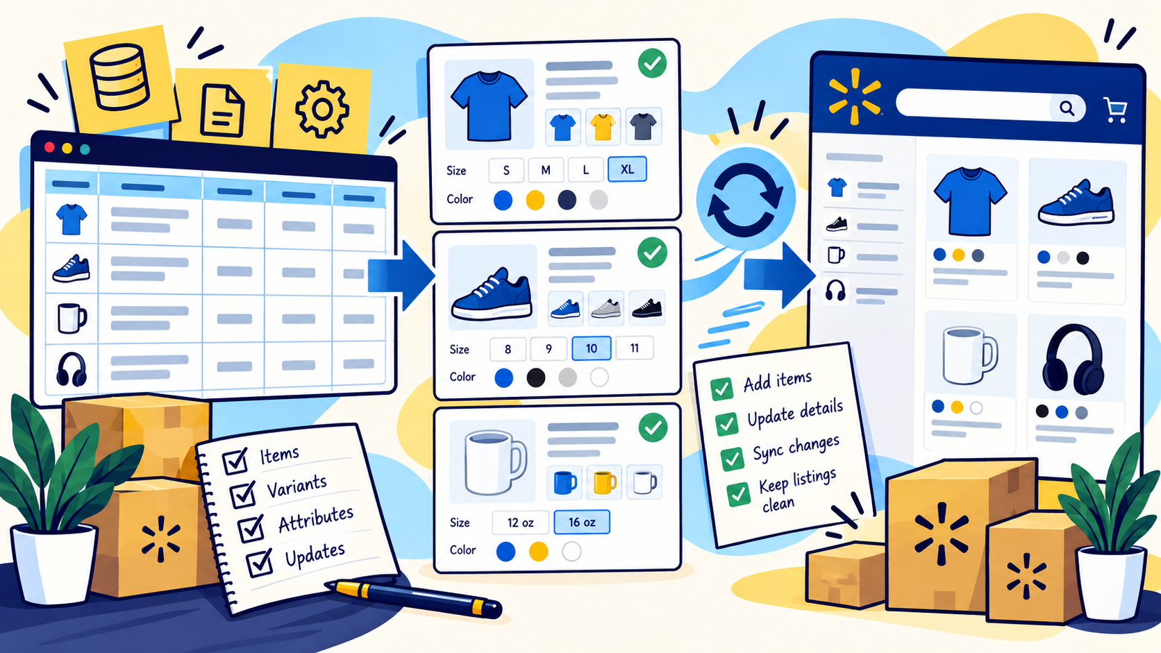 Walmart Catalog Management: How to Structure Items, Variants, and Updates Without Creating Listing Problems illustration