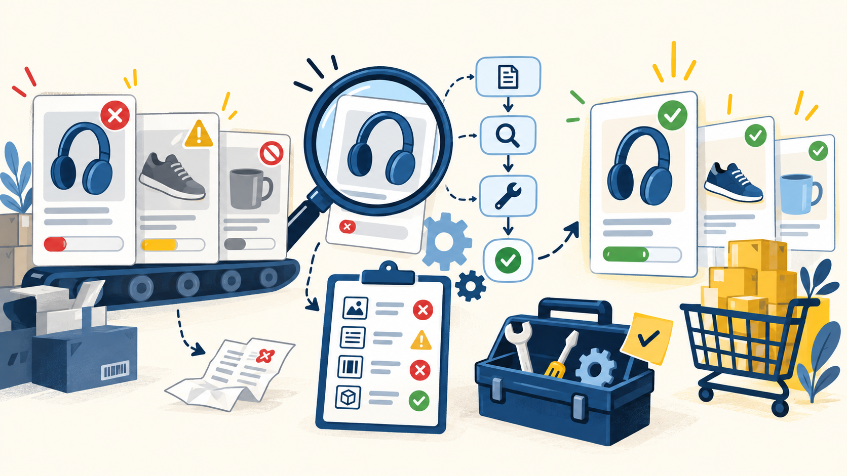 Product Feed Management: How to Keep Ecommerce Data Accurate Across Ads, Marketplaces, and Shopping Channels illustration