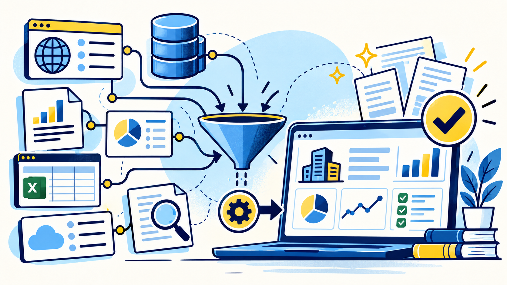 Multi-Source Business Research: How to Combine Evidence Without Creating Conflicting Data illustration