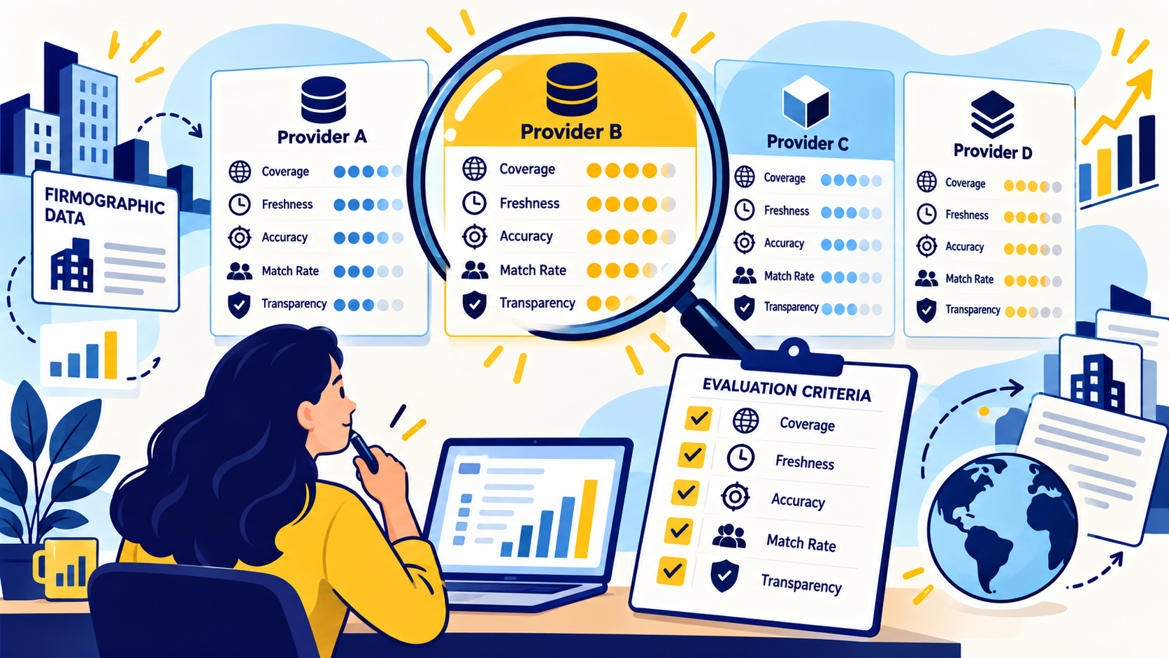 How to Evaluate Firmographic Data Providers Before You Buy illustration